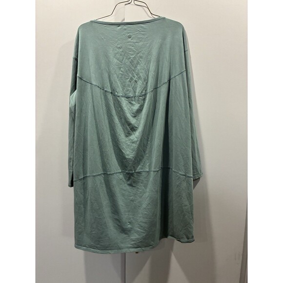 Lululemon Back in Action Long Sleeve Dress Tidewater Teal Oversized Relaxed Fit - Picture 5 of 9